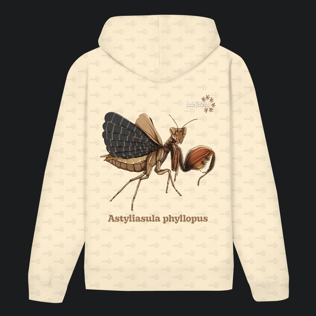 Unisex Bio Hoodie mit Bauchtasche | Riesenboxermantis Astyliasula phyllopus