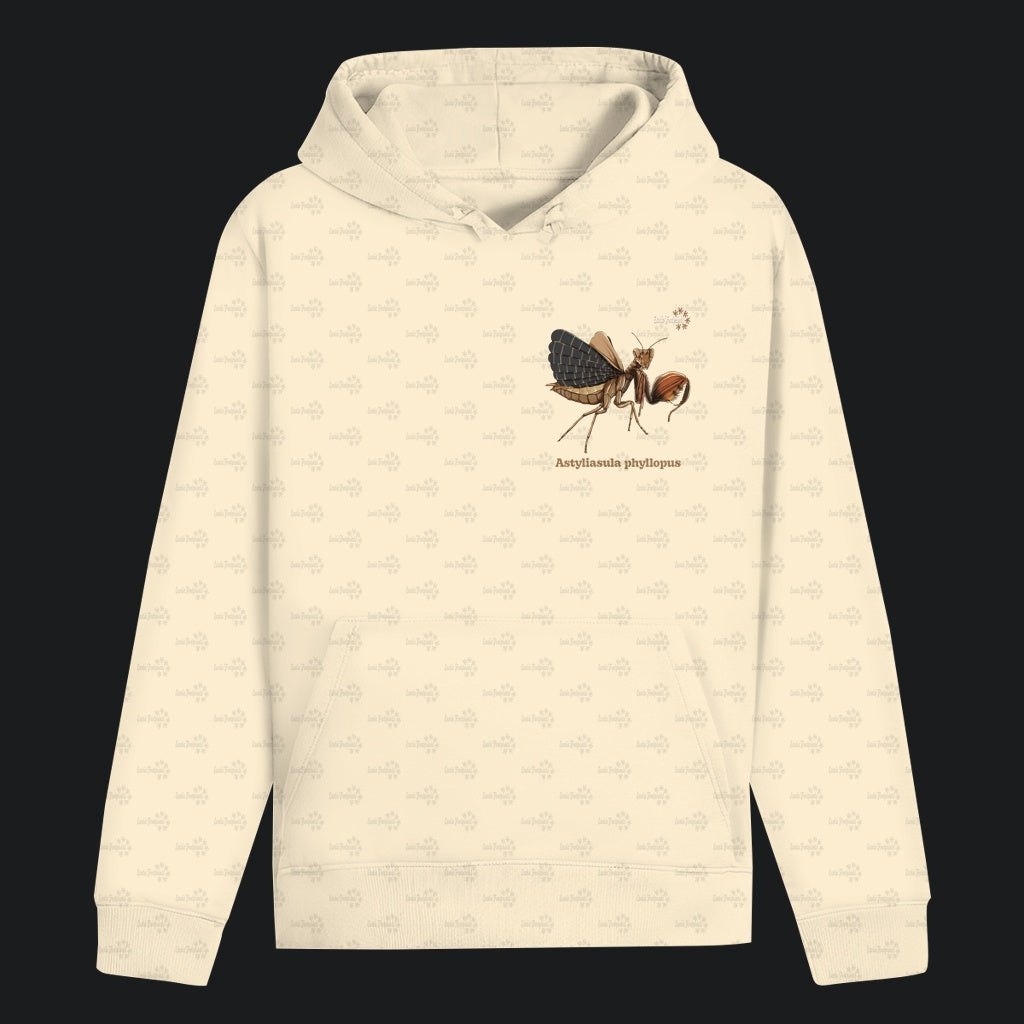 Unisex Bio Hoodie mit Bauchtasche | Riesenboxermantis Astyliasula phyllopus