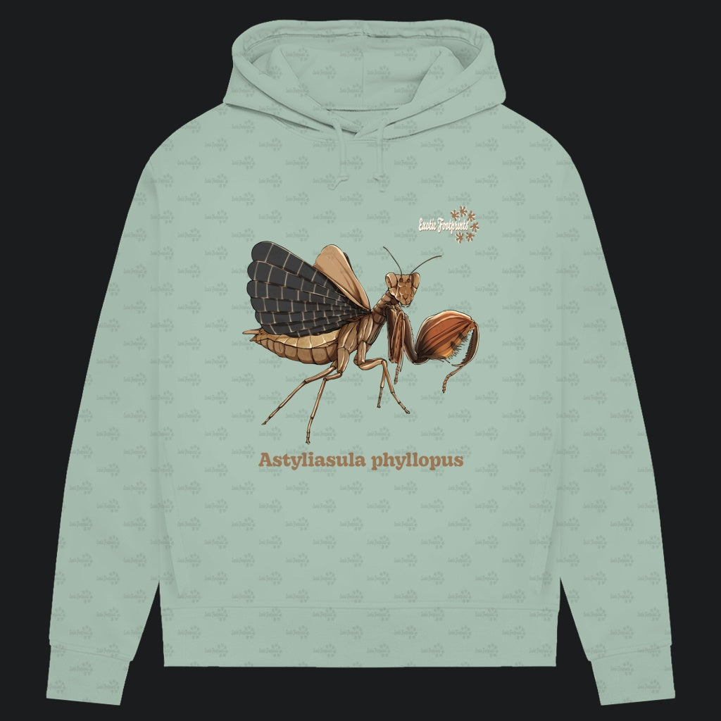 Damen Bio Hoodie mit Seitentaschen | Riesenboxermantis Astyliasula phyllopus