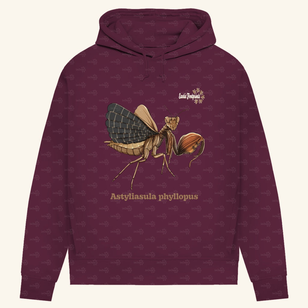 Damen Bio Hoodie mit Seitentaschen | Riesenboxermantis Astyliasula phyllopus