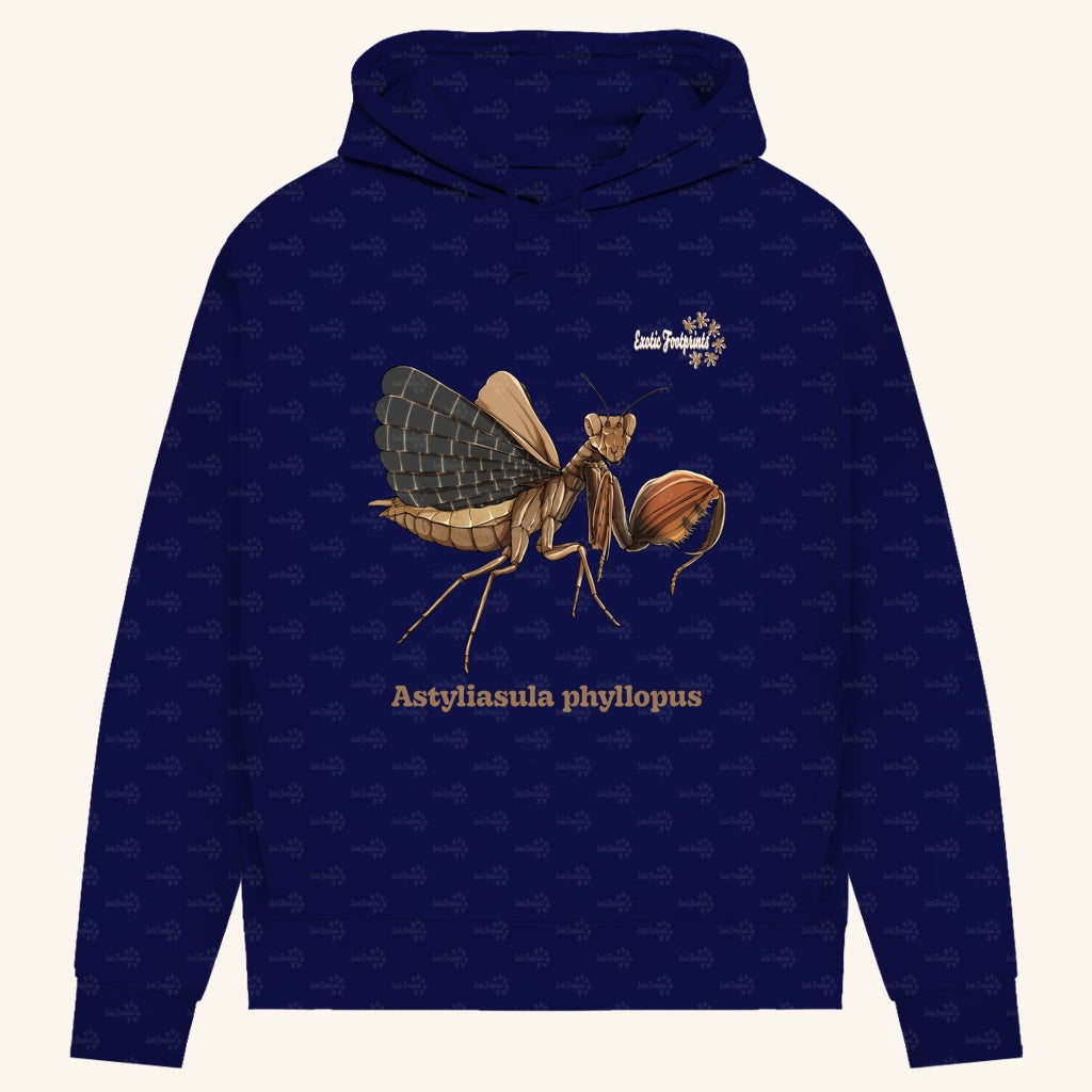Damen Bio Hoodie mit Seitentaschen | Riesenboxermantis Astyliasula phyllopus