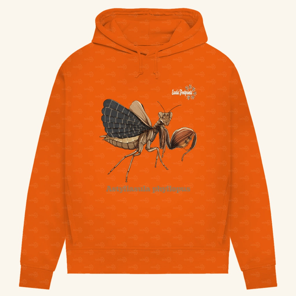 Damen Bio Hoodie mit Seitentaschen | Riesenboxermantis Astyliasula phyllopus