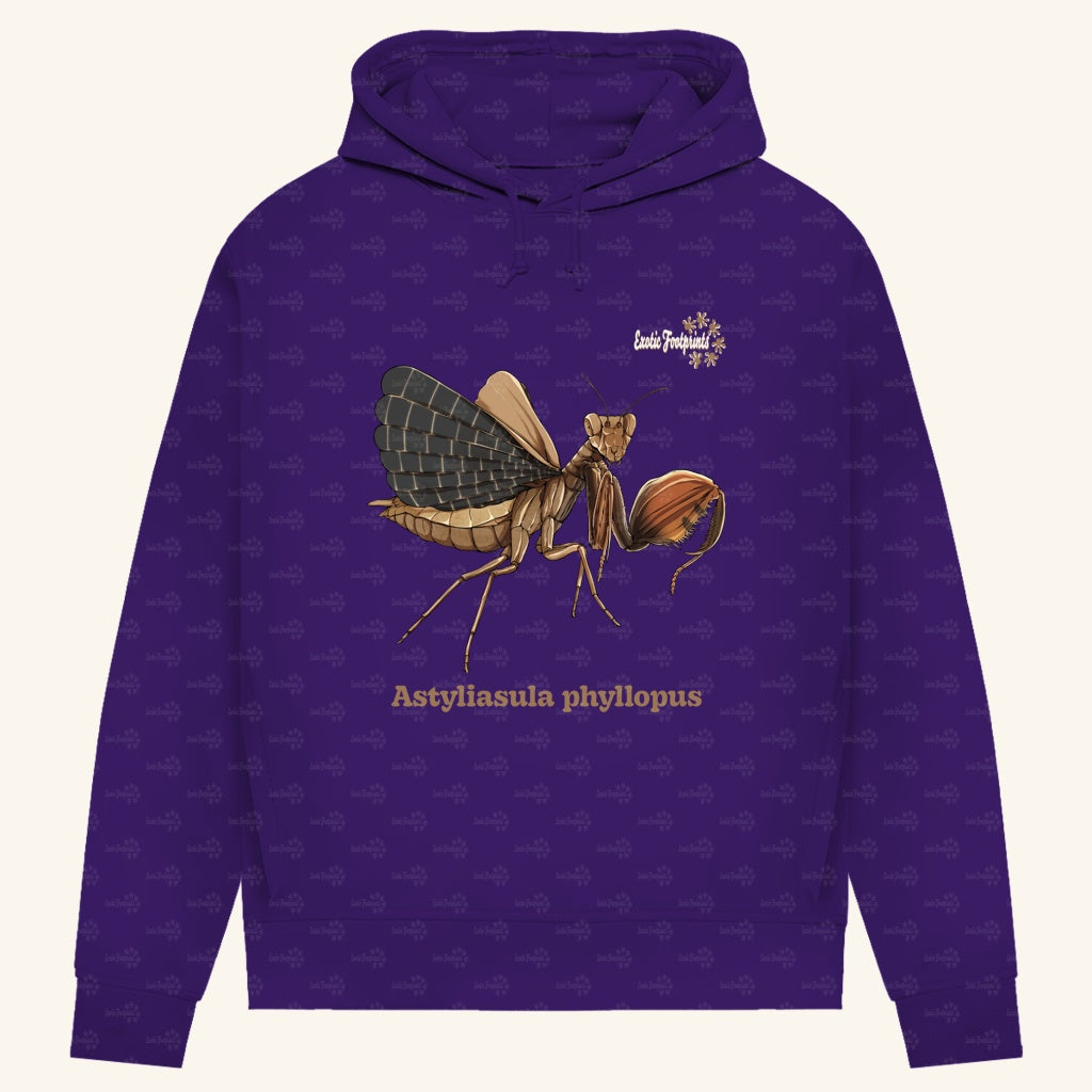 Damen Bio Hoodie mit Seitentaschen | Riesenboxermantis Astyliasula phyllopus