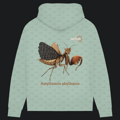 Damen Bio Hoodie mit Seitentaschen | Riesenboxermantis Astyliasula phyllopus