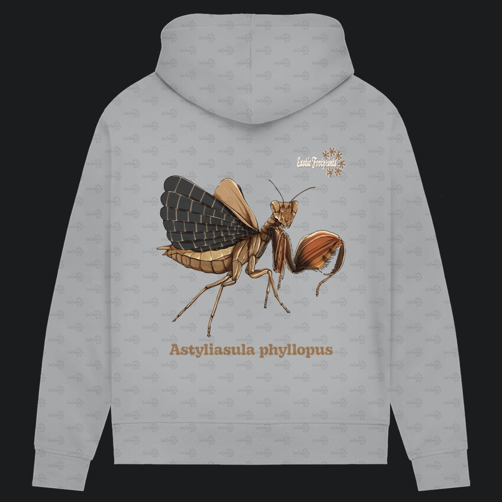 Damen Bio Hoodie mit Seitentaschen | Riesenboxermantis Astyliasula phyllopus