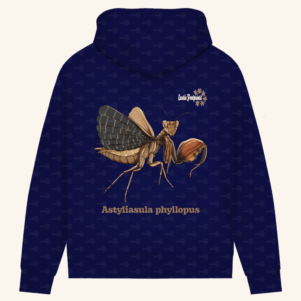 Damen Bio Hoodie mit Seitentaschen | Riesenboxermantis Astyliasula phyllopus