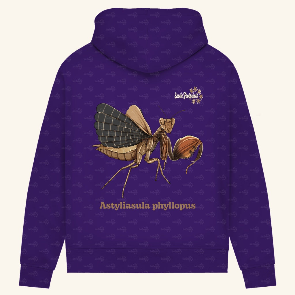 Damen Bio Hoodie mit Seitentaschen | Riesenboxermantis Astyliasula phyllopus