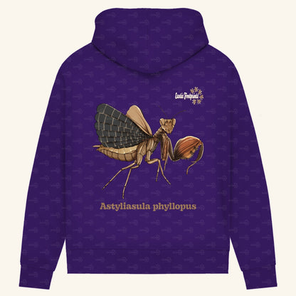 Damen Bio Hoodie mit Seitentaschen | Riesenboxermantis Astyliasula phyllopus